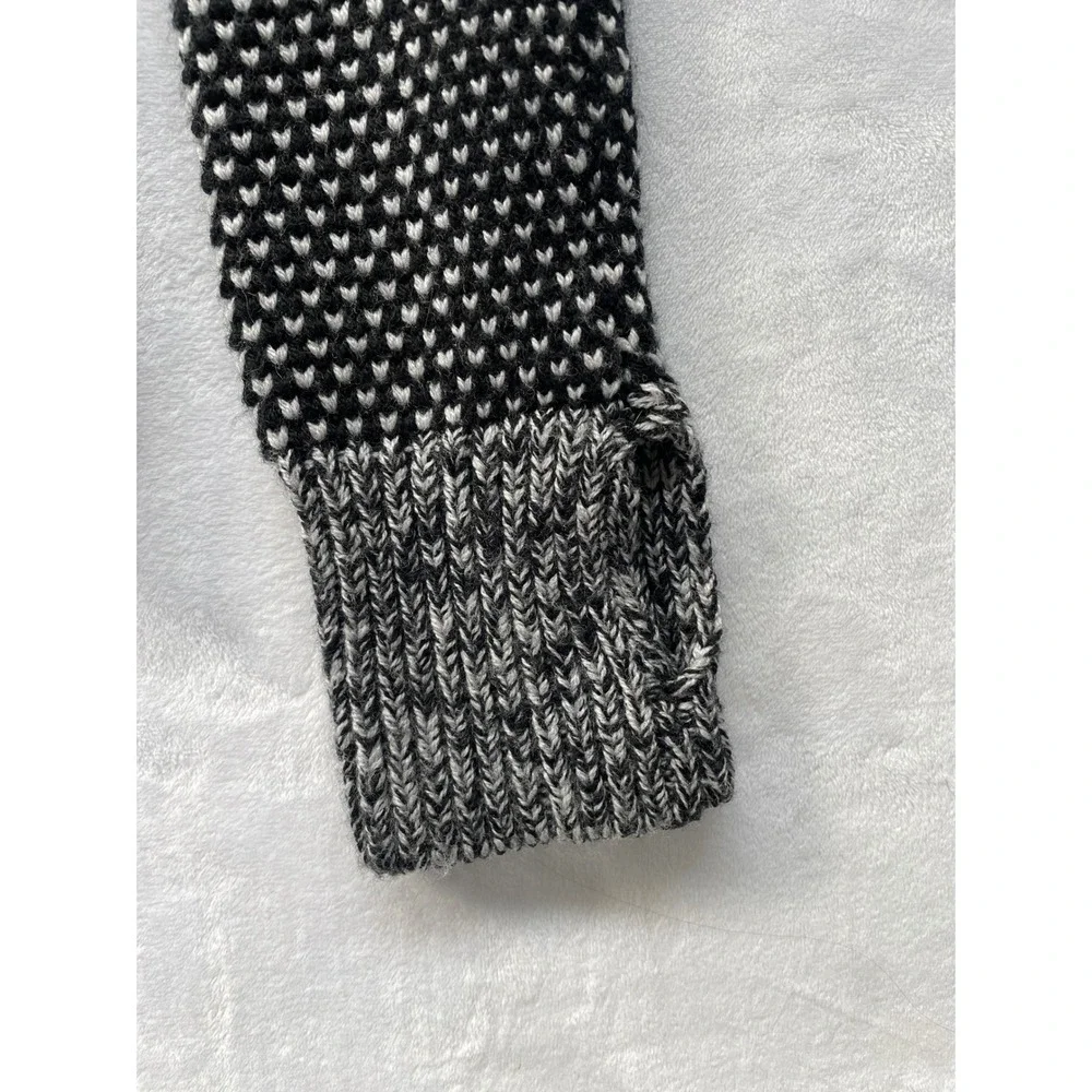 Women's lululemon Yogi Crewneck Sweater Gray/Black Merino Wool EUC‎